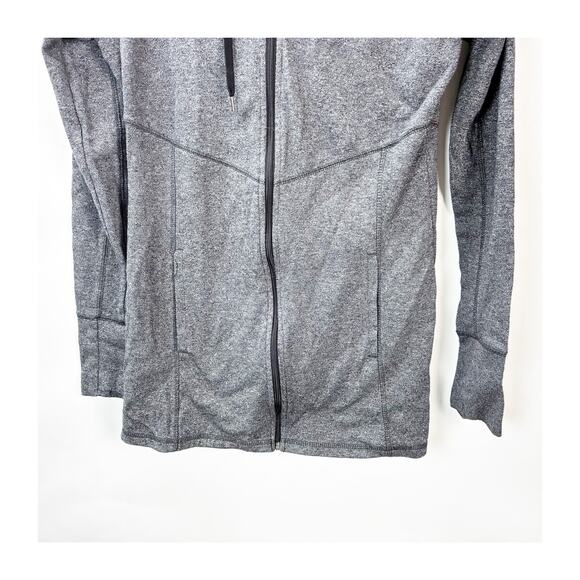 2/$30 Tek Gear Full Zip Hoodie Medium Women Gray Lightweight Performance - Picture 6 of 9